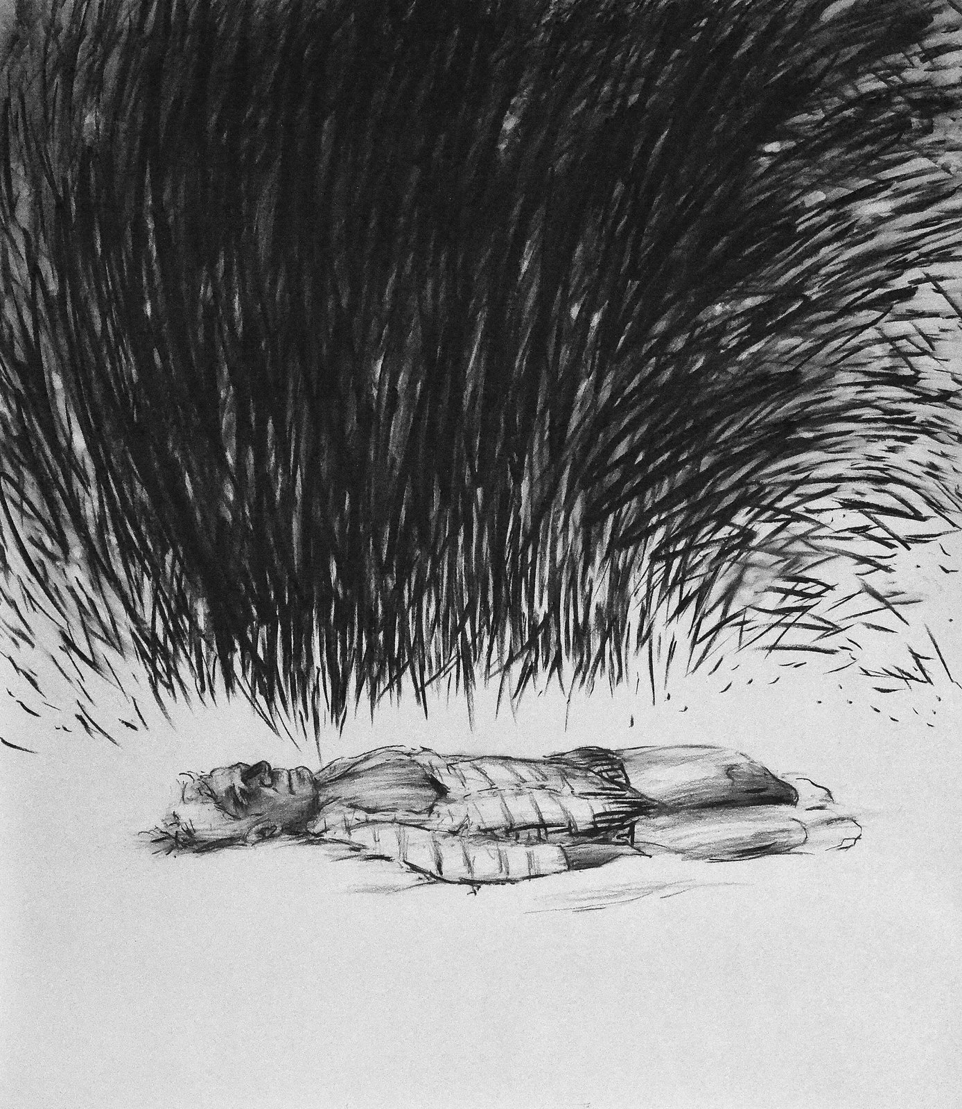 Corps et cheveux noirs