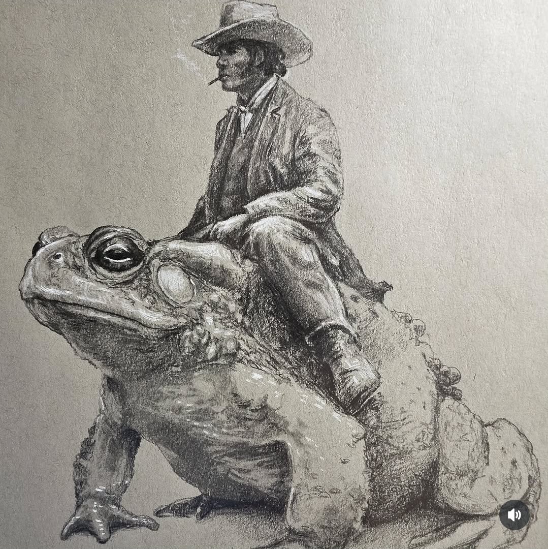 Cowboy et crapaud